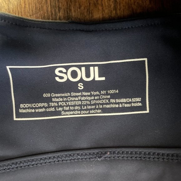 SOUL BY SOULCYCLE Chevron Racerback Bra, sz S - Picture 6 of 6